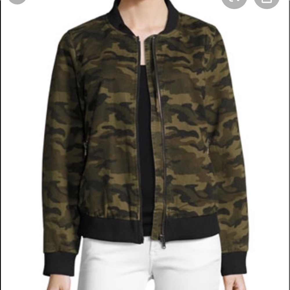 Etienne Marcel Camo Bomber Jacket XS